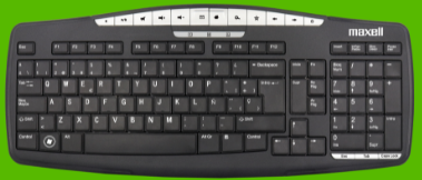 Maxell teclado USB KB-100 346120 multifuncional slim
